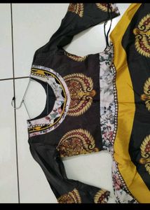 Coffee - Yellow Full Flair Gaun