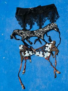 Lace Garter Belts Set
