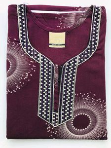 Elegant Maroon Printed nighty