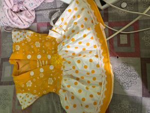 Cute Pink Heart Print Baby Girl Outfit
