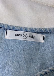 Denim Babydoll Style Top