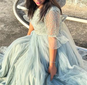 Beautiful sea green skirt and top