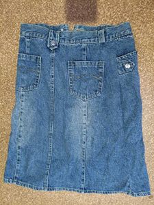 Blue Denim Skirt