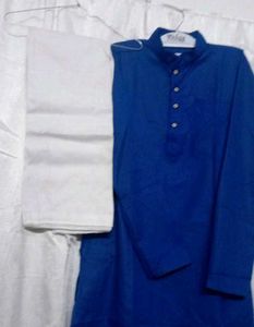 Royal Blue Kurta with White bottom