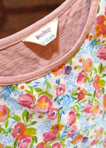 Chic Floral Print Dolman Top