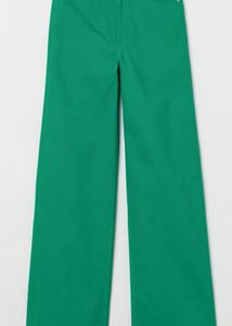 Vibrant Green Wide-Leg Pants