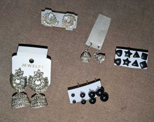 Stunning Silver Jhumka Earrings