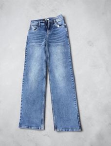 Stylish Blue Wide Leg Jeans