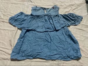 Cute Blue Striped Dress