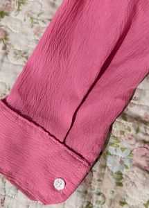 Pink Button-Down Shirt