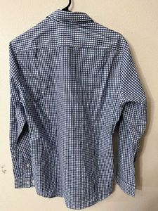 Blue Gingham Long Sleeve Shirt