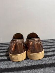 Quilted Metallic Slip-On Sneakers