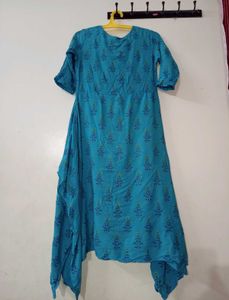 Blue Printed Kurta 🩵