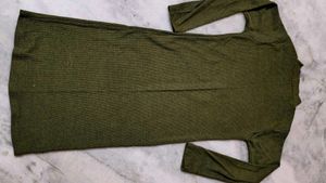 Olive Green Knit Top