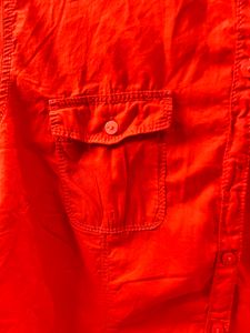 Dark Orange❤️🧡 Pure Cotton Shirt