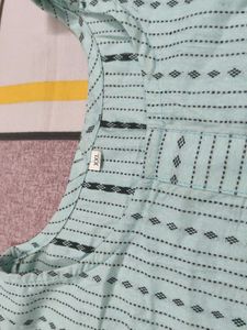 Light Blue Striped Kurta