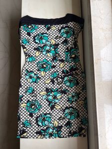 Floral Print Knee-Length Dress