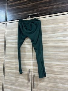 Party Wear Velvet Green Leggings