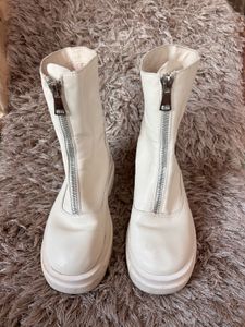 Imported Chunky Platform Zip Boots