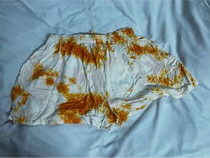 Tie-Dye Shorts in orange
