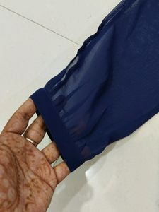Nevy Blue Transparent Top