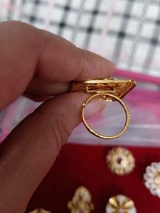 2 ring ka combo  Exquisite Gold &amp; Stone Rings Set