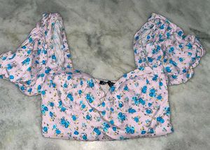 Floral Print Crop Top