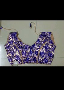 Mega Sleeves Blouse Ready made Blue
