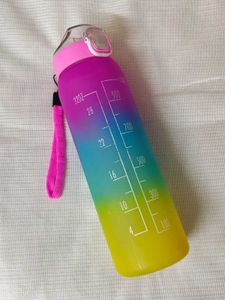 🆕 Colorful Water Bottle with Straw