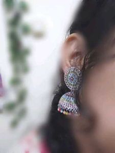 Boho Multicolor Jhumka Earrings