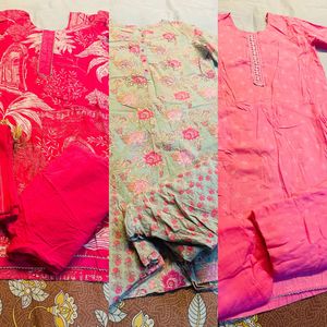 combo of 3 Beautiful Ethnic Kurta Sets