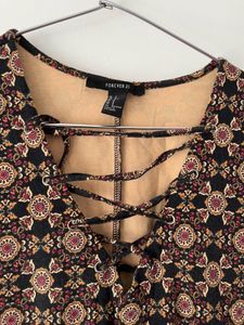 Stylish Printed Long Sleeve Dress