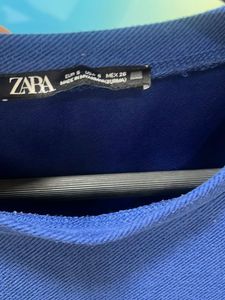 Royal Blue Short Sleeve Pocket Dress