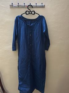 Blue Cotton Kurta