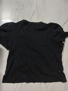 Chic Black &amp; White Ruched Top oversized