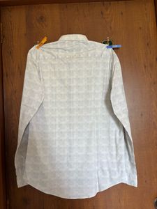 Men's White  Full Sleeve Shirt