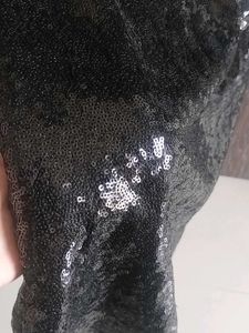 Sparkly Black Sequin Dress