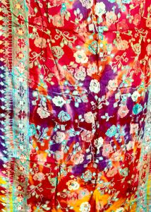#कॉम्बो Vibrant Tie-Dye Floral Dupatta