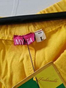 Yellow Ladies Capri