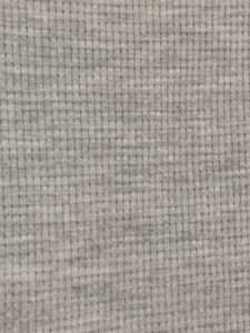 Grey Graphic Print Cropped Waffle Knit T-Shirt