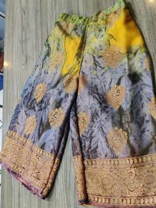 Girls Short Kurta And Palazzo Set With Frill Duptt