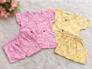 🌸 Kids Cotton Suit Set (Pack of 2) | Soft, Comfor
