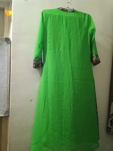 Floral Green Kurta