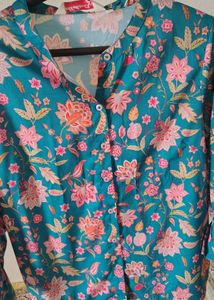 Bohemian Floral Print Kurta
