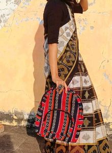 🎒Ethnic Print Backpack in Red