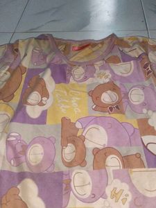 Cute Teddy Bear Print night' dresse