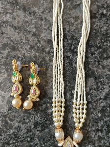 necklace with earrings