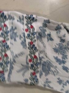 Beautiful White Floral Kurta