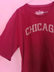 DILLINGER Maroon Oversized Tshirt