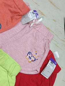 3-6 mnth Cute Baby Girl Shorts - New with Tags!